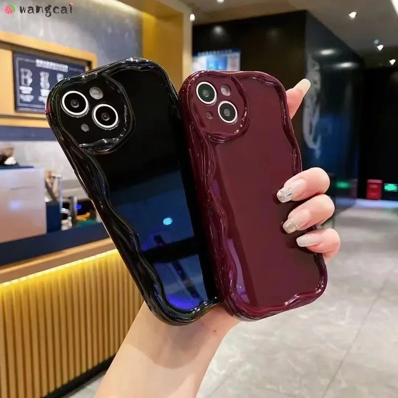Фото Чехол для телефона iQOO Z9 Turbo Z9x Z8 Z8x Z7 Pro Z7x iQOO 13 12 11 Pro Neo 10 9 9S 8 7 SE Pro Plus, кремовый, винно-красный, простой чехол №4