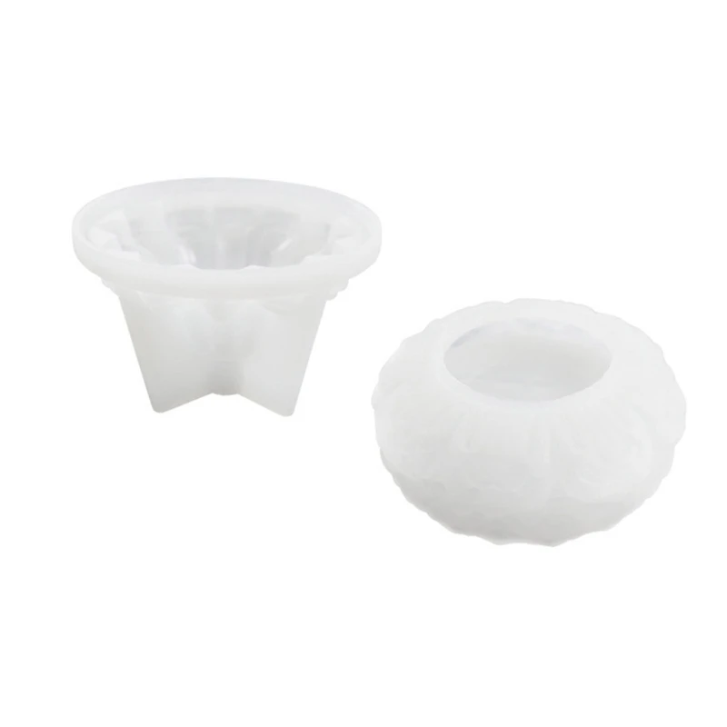 

Flower Candlestick Epoxy Casting Silicone Molds for DIY Candy Box Home Table