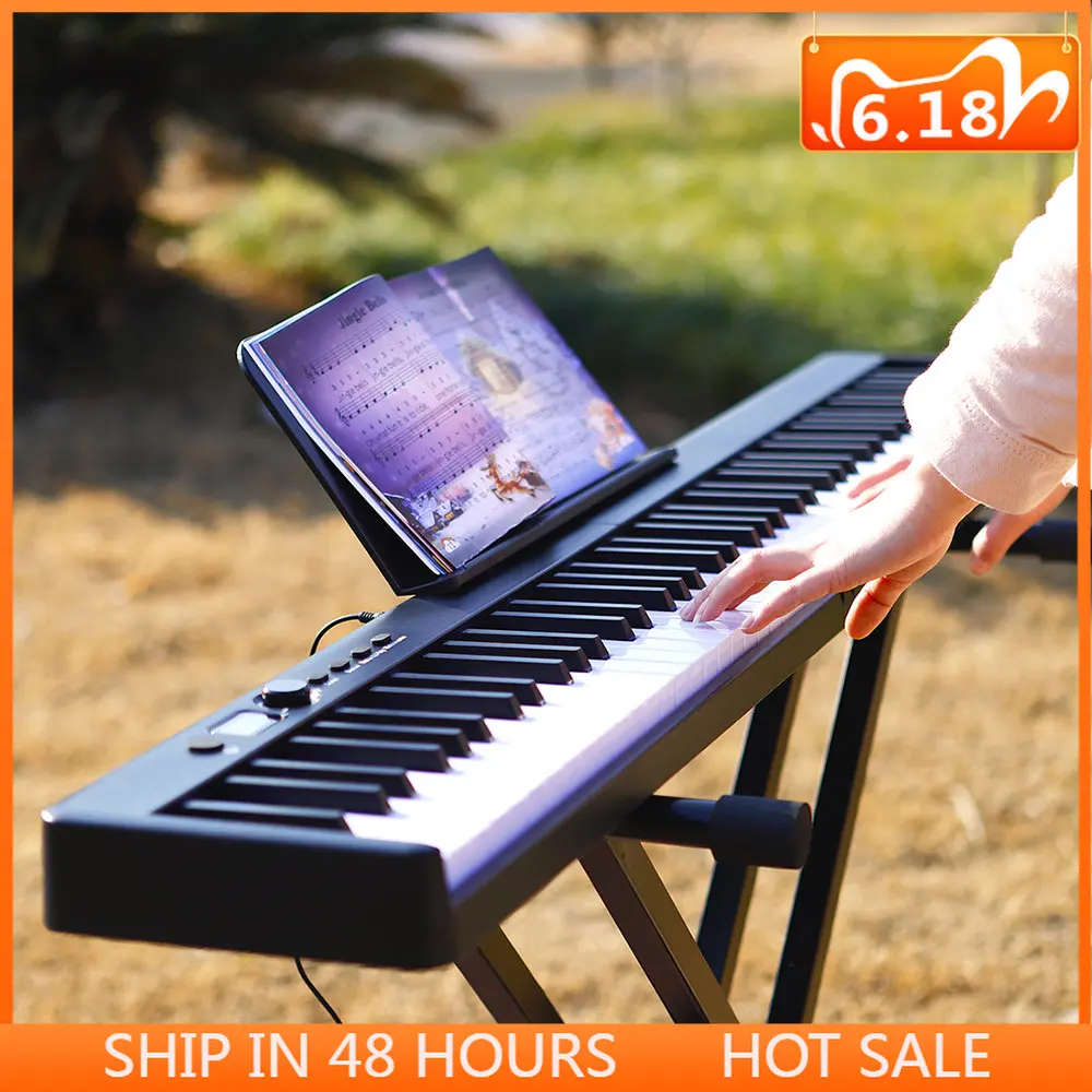 

M MBAT портативный электронный орган 88 ключи, электронное пианино клавиатура с выходом миди перезаряжаемая батарея с сумкой для пианино с педалью