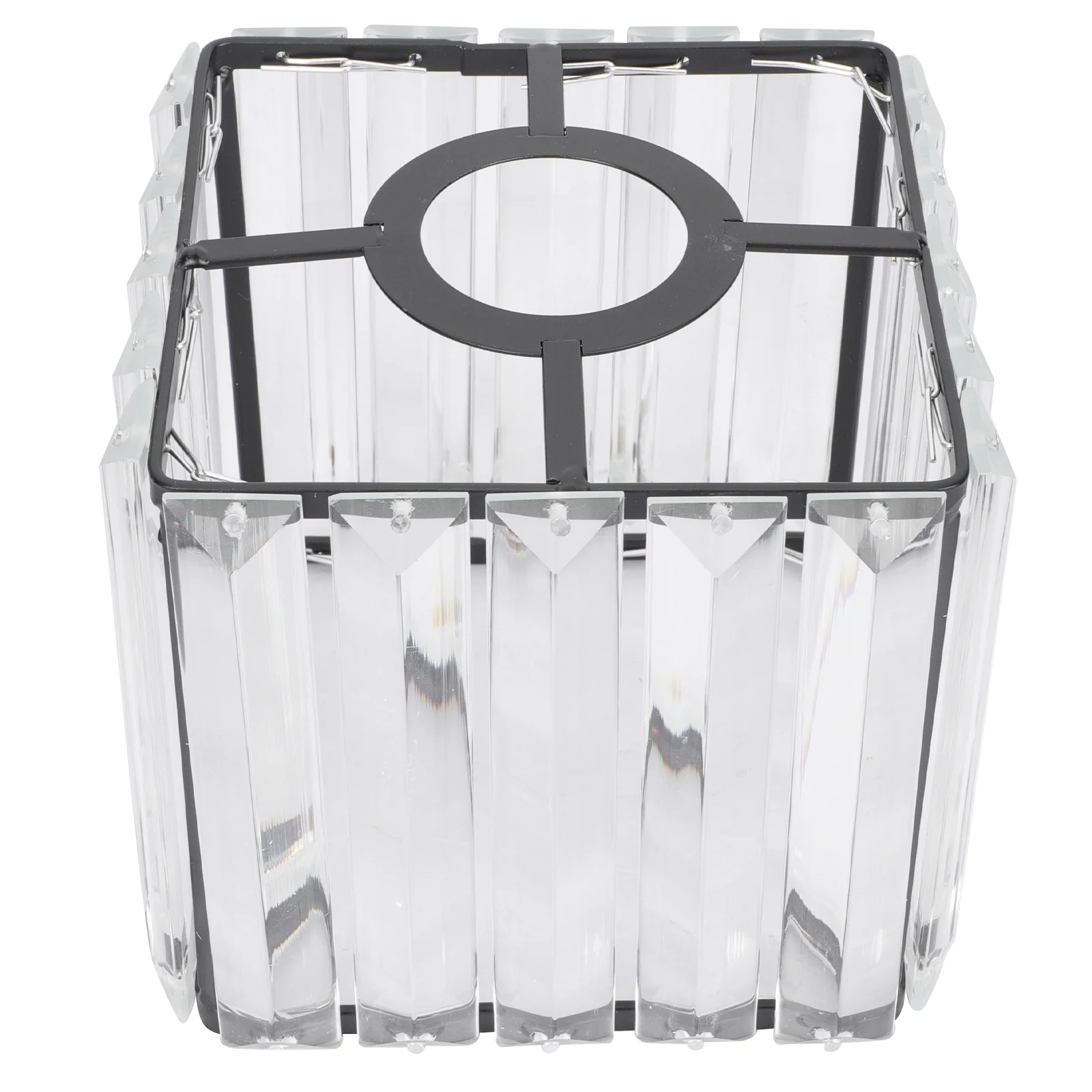 

Теневая люстра, светильник, лампа, теневая прозрачная цилиндрическая замшевая квадратная крышка, подвесной кристаллический настенный бара...