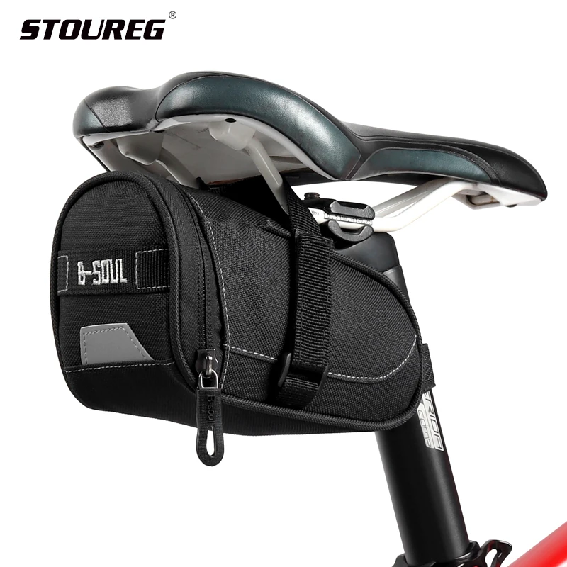 

2023 STOUREG Bicycle Bag Shockproof Bike Saddle Bag Cycling Seat Rear Bag Seatpost MTB Bike Bag Accessories