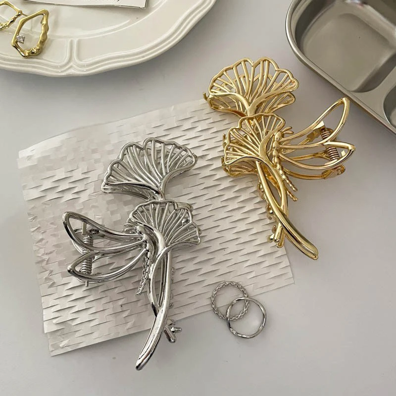 

Зажим-краб, винтажный, с вырезами, из металлического сплава, инструменты для укладки, украшение для волос, простые аксессуары для волос, элег...