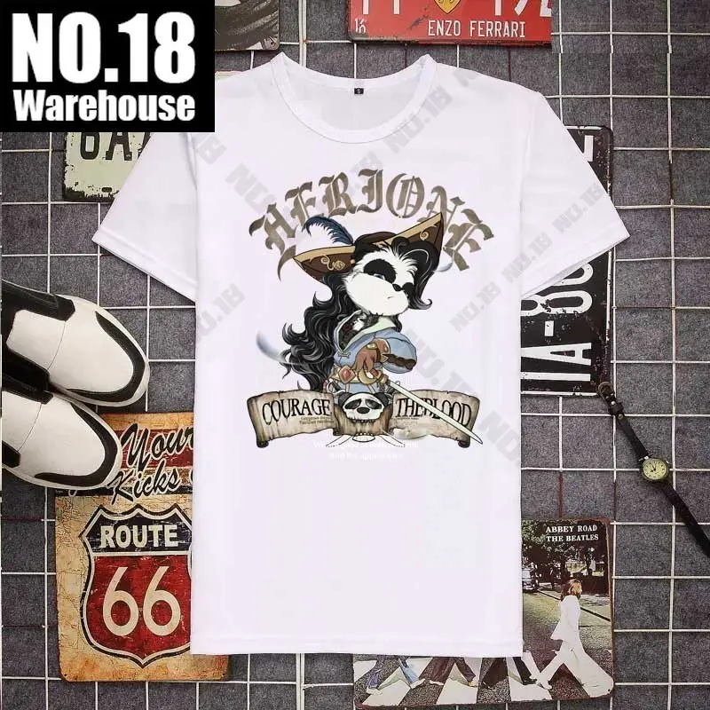

Panda Print T Shirt Kawaii Vintage Anime Funny Men Summer Casual Short Sleeve Tshirts ropa y2k hombre Tees