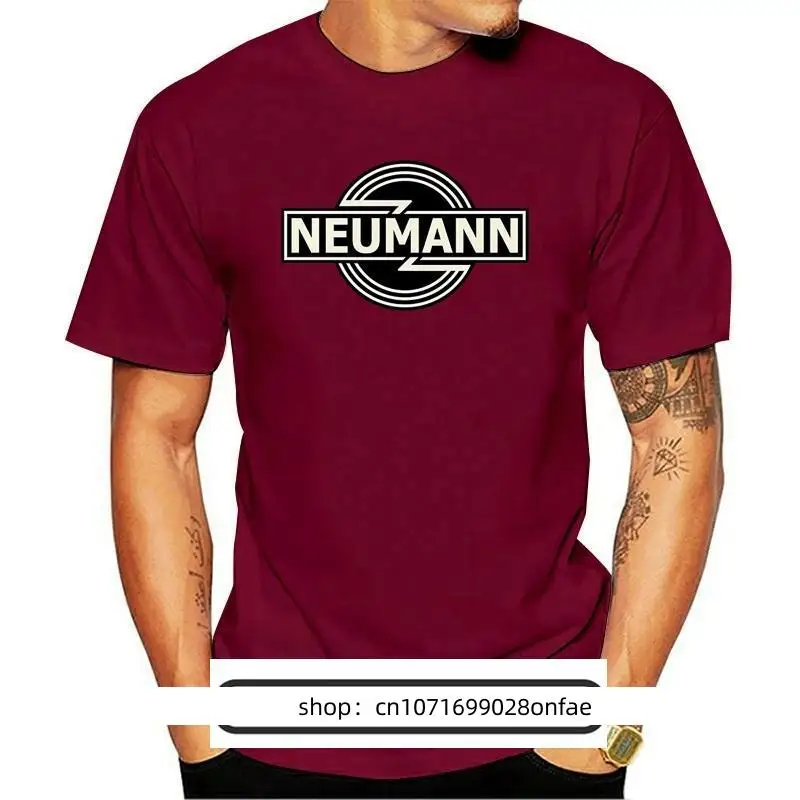 

New Neumann Microphones DP Man Tshirt Leisure Summer Print Crew Neck Short Sleeve Male Tops Cotton Classic Tee Shirt men's Tee w