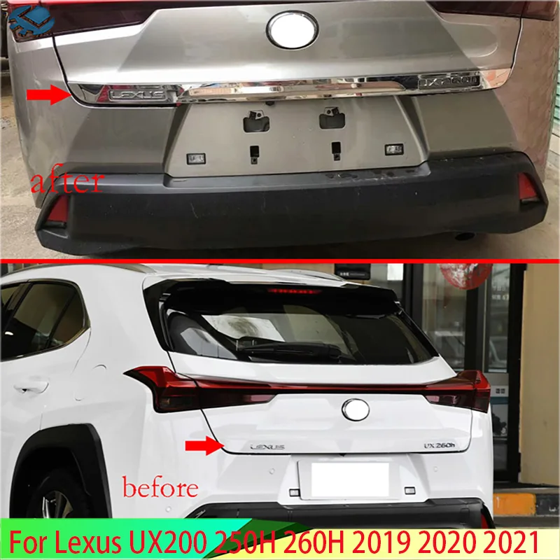 

For Lexus UX200 250H 260H 2019 2020 2021 Stainless Steel Tail Gate Trim Rear Trunk Molding Bezel Styling Sticker Garnish