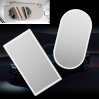 universal dual purpose rearview assist stainless steel auto visor cosmetic mirrors car interior car makeup mirror