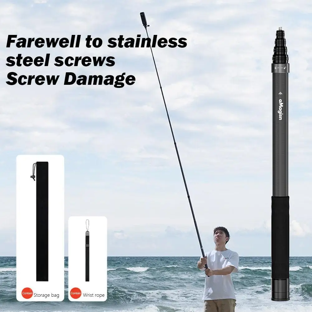 Палка для селфи из углеродного волокна 3 м Insta360 X4/X3/выдвижная палка DJI Action 5 Pro/Gopro13