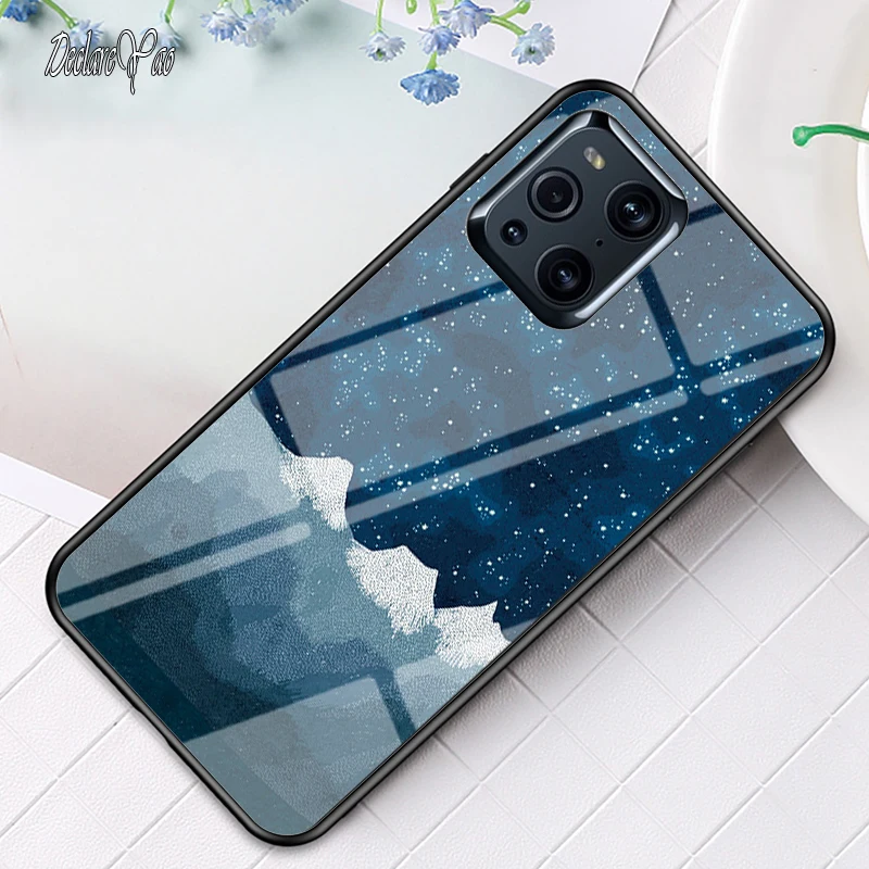 Чехол для OPPO Find X X3 X2 Neo X5 Lite защитный чехол из твердого стекла decareyao Pro закаленного