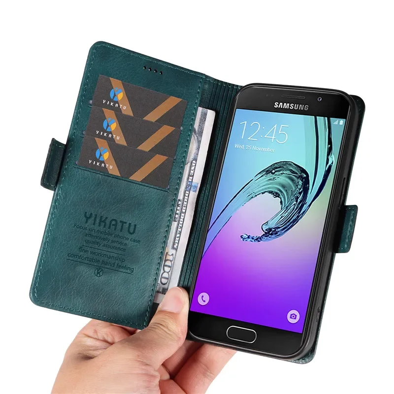Чехол-бумажник для Samsung Galaxy A3 2016 A5 2017 6 A9 A8 A7 2018 A750