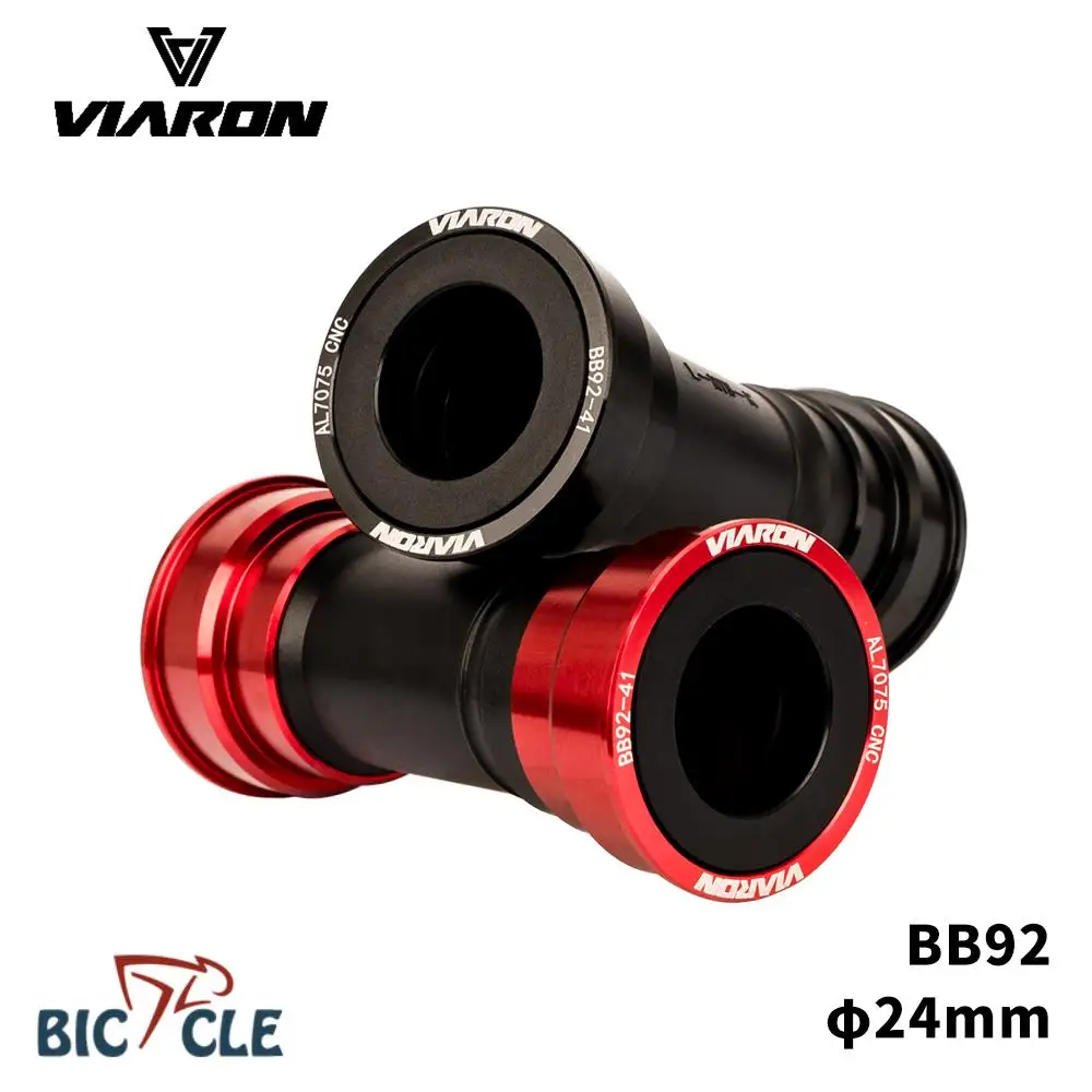 

VIARON MTB Bicycle Bottom Bracket BB92 Road Bike Press Fit Stainless steel bearings Bottom for 24mm shaft Crankset chainset