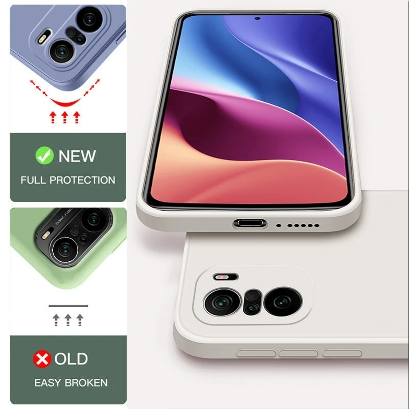 poco f3 poco f 3 pocof3 pro case luxury original square liquid silicone soft phone cover for xiaomi poco f3 poco f 3 pocof3 pro free global shipping