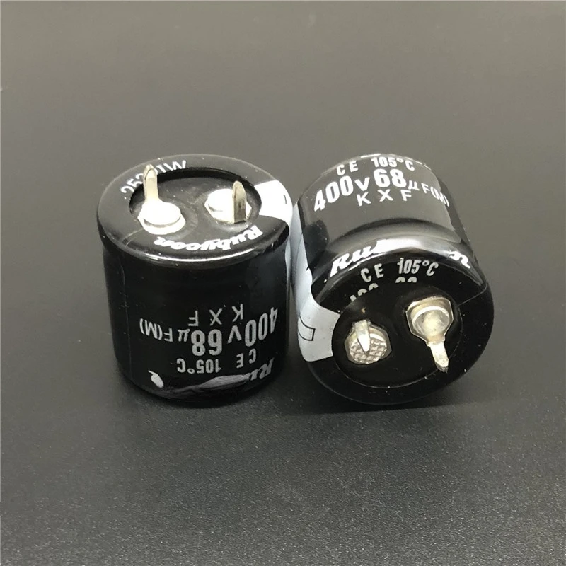 Низкопрофильный электролитический конденсатор 68 мкФ 400V KXF Series 22x20mm 400V68uF 2 шт./10 шт.