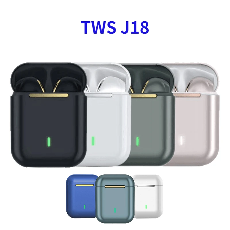 

Беспроводные Bluetooth-наушники J18, TWS HD-наушники для звонков, музыкальная игровая гарнитура, спортивные водонепроницаемые наушники, модные науш...