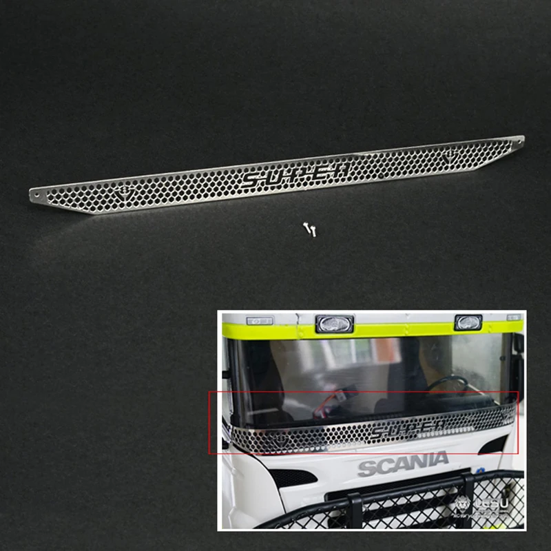 

LESU Spare Metal Front Grille Cabin Protective Cover for Toucan DIY 1/14 Tamiya Scania RC Tractor Truck Remote Toy Model TH04770