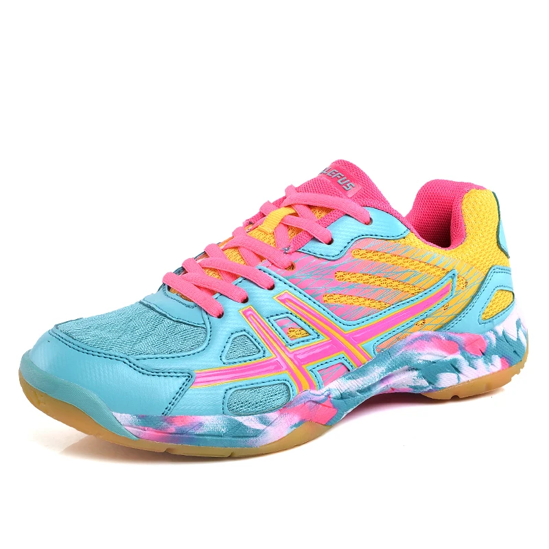 

Professional Children Badminton Shoes Girls Boy Tennis Training Volleyball Trainers Anti-Slippery Table Tennis Sport Shoes L1008