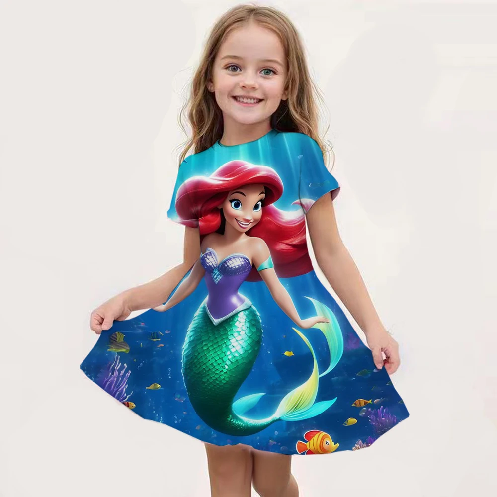 Новая детская ночная рубашка платье с рисунком Эльзы одежда для сна принтом