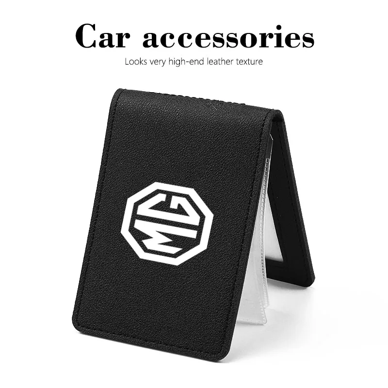 Фото Для MG HS 2022 ZST ZS MG3 MG5 MG6 MG7 GT GS Hector ZX EZS EHS Автомобильный логотип Обложка сертификата водителя Защитный коврик для удостоверения личности №4