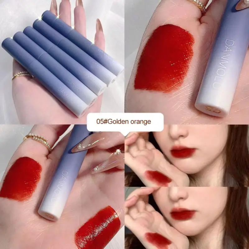 

5pcs Lip Gloss Set Matte Velvet Non-Stick Cup Long Lasting Waterproof Lip Glaze Cosmetics Moisturizing Lipstick Korean Makeup