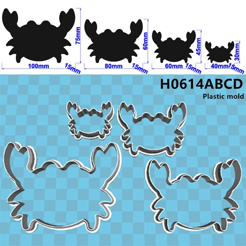 

Формочки для печенья с мультяшными водными животными sswss