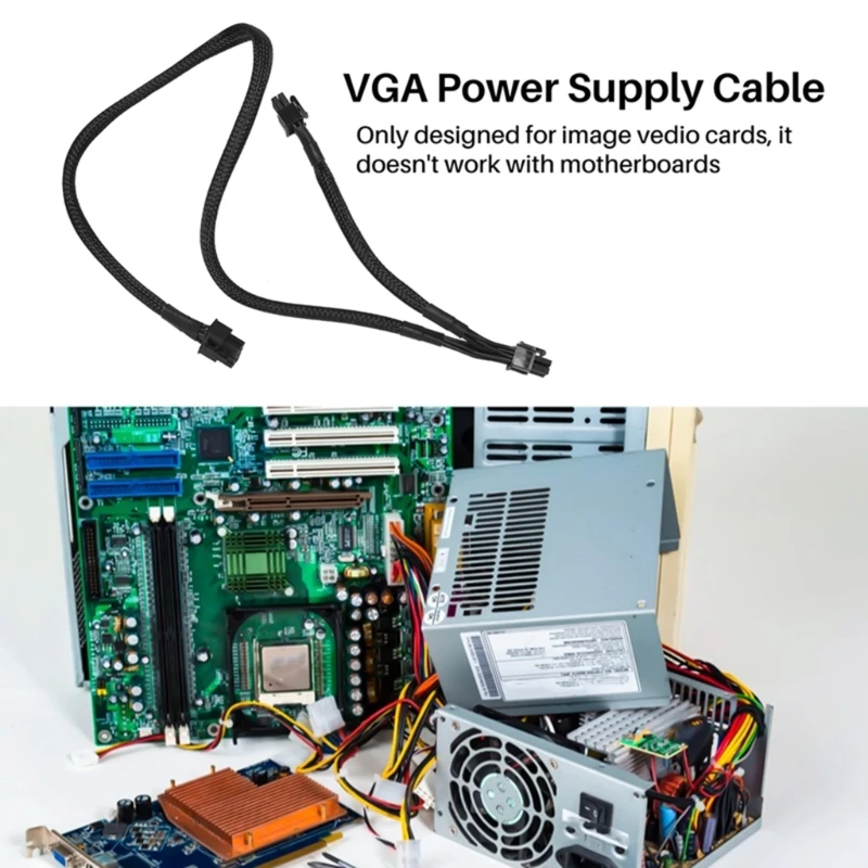 

Кабель питания 8PIN на 8PIN (6+2) 6Pin 18AWG для модуля питания EVGA G+ G2 G3P2 T2 GS