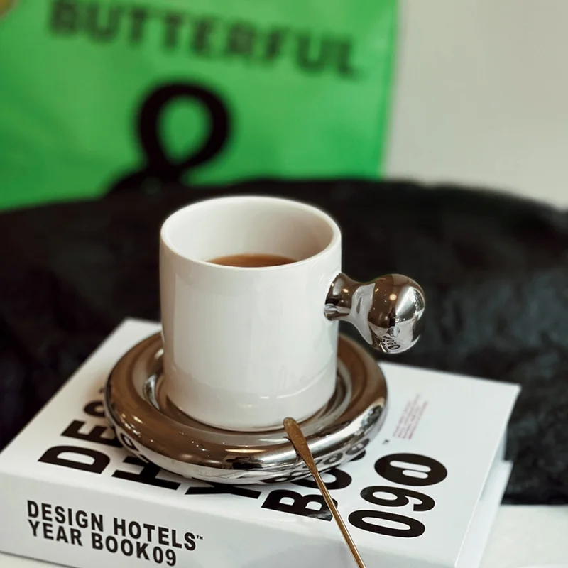 

Espresso Coffee Cup Porcelain Wholesale Reusable Original Breakfast Cups Ceramic Design Fashion Caneca Ceramica Office Drinkware