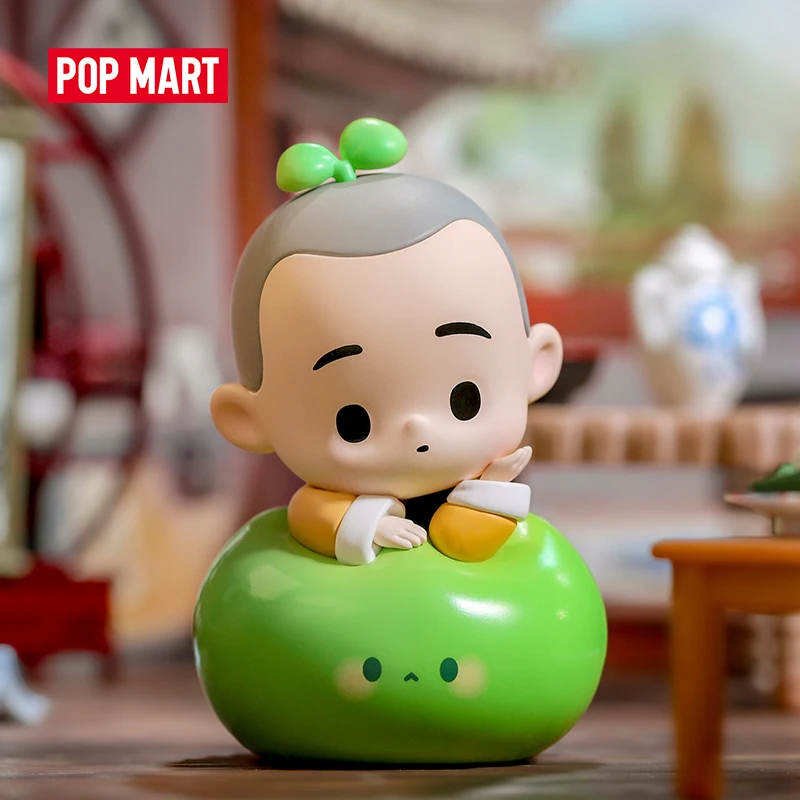 55TOYS POP MART The Little Monk Yichan Chinese Delicacy Blind Box Collectible Cute Action Kawaii Anime Toy Figures Birthday Gift