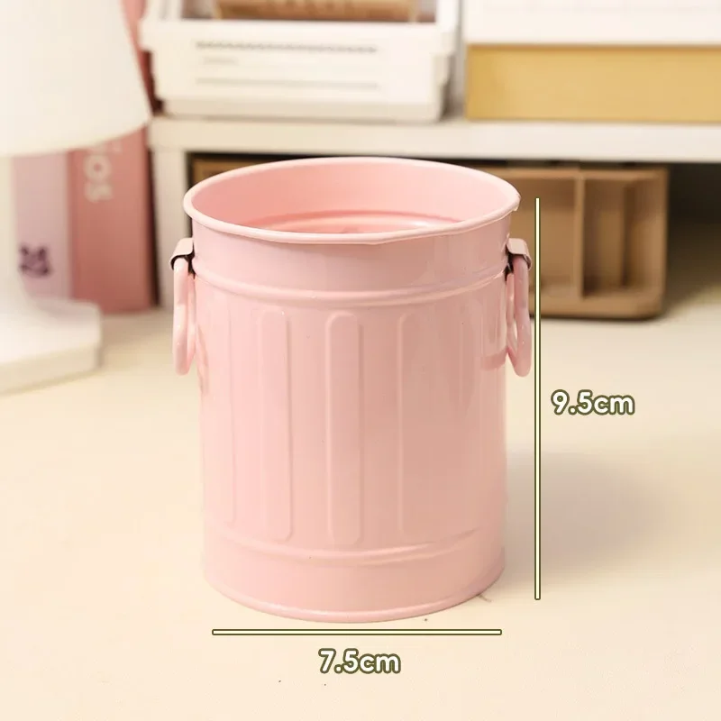 

1 Шт. Ретро-органайзер Для Кистей Для Макияжа В Американском Стиле, Пластиковая Бутылка-бочка, Большой Емкости