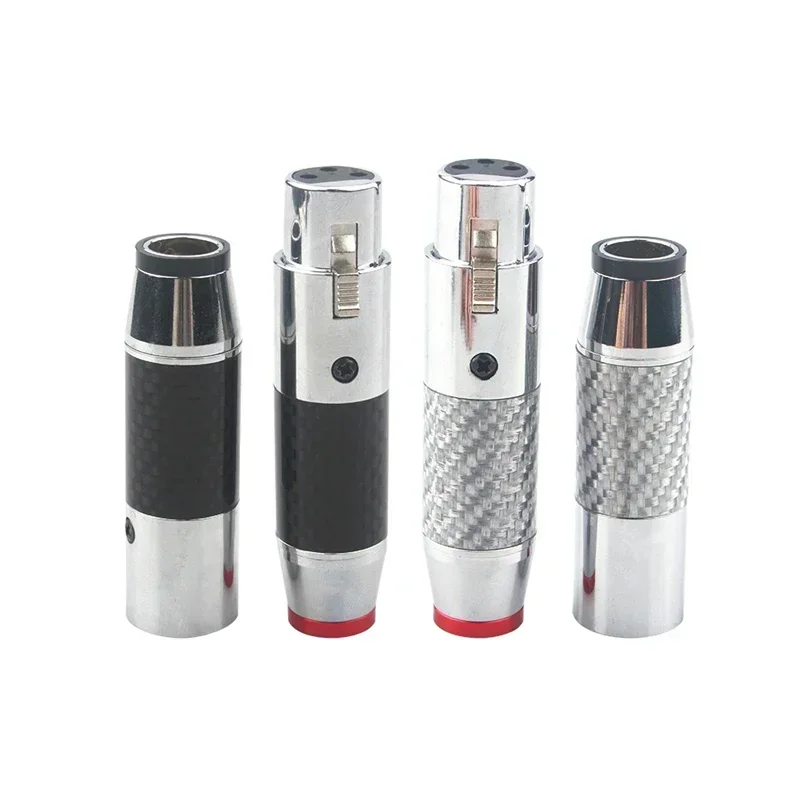 XLR-штекер из углеродного волокна 3-контактный мужской и женский усилитель