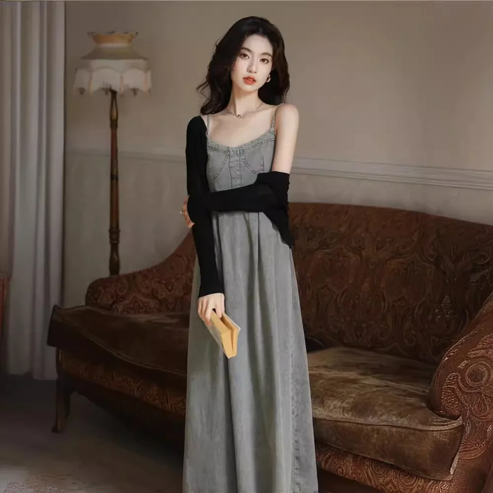 Винтажное платье в гонконгском стиле женское весенне-летнее Новое Элегантное