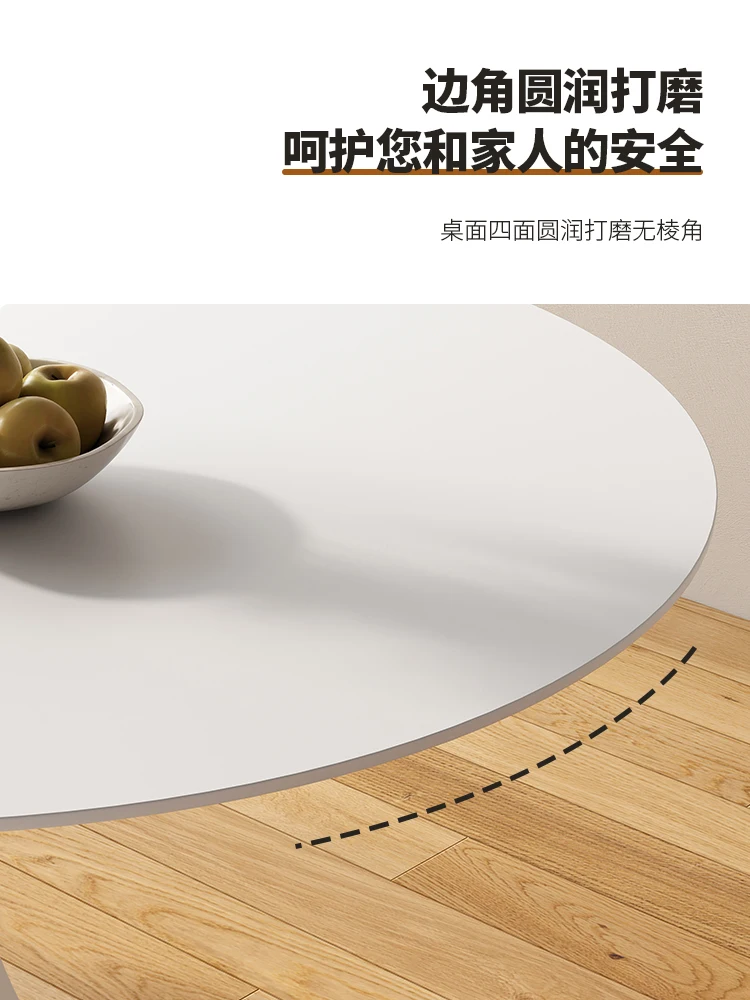 Кремовый ветер сланцевый обеденный круглый французский белый стол для