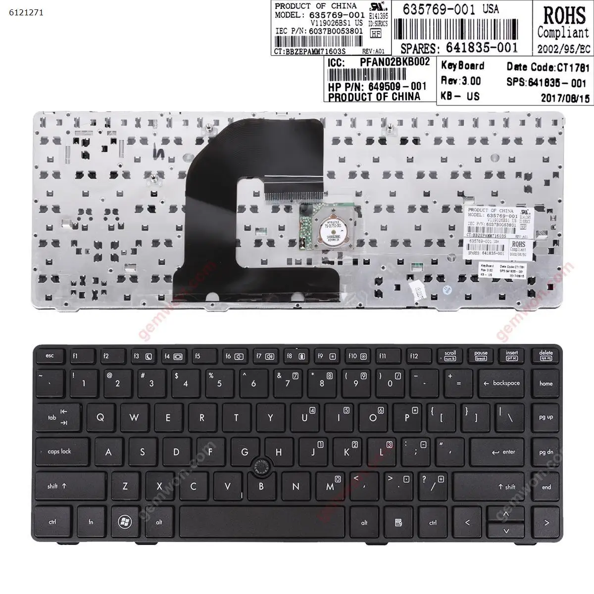 

QWERTY США новая сменная клавиатура для HP EliteBook 8460p 8460w 8470p 8470w 6460b 6465b черная рамка с петлей без подсветки
