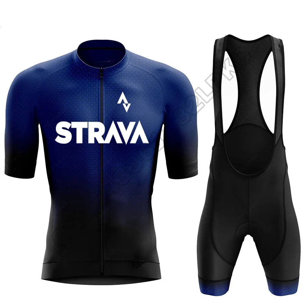 

Men's Cycling Clothing STRAVA Sports Team Summer Cycling Jerseys MTB Cycling Bib Shorts Set Triathlon Maillot Ciclismo Hombre