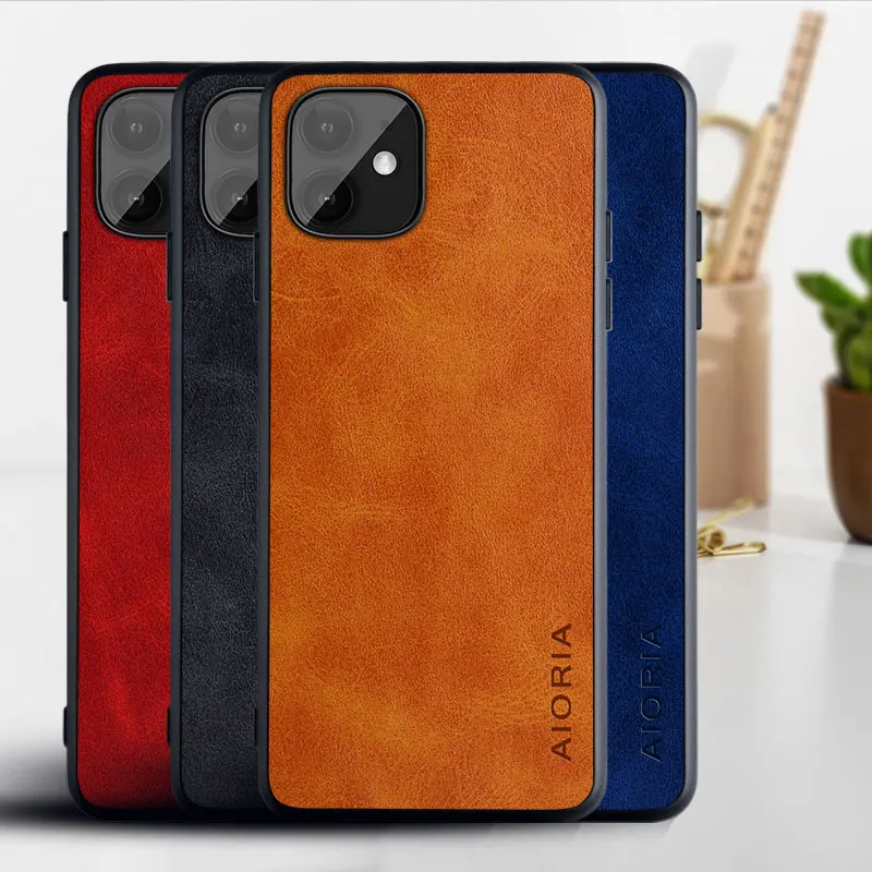 

New Case for Iphone 11 Pro Luxury Funda Vintage Leather Skin Cover Hoesje for Iphone 11 Pro Max Phone Case Coque Capa Fashion