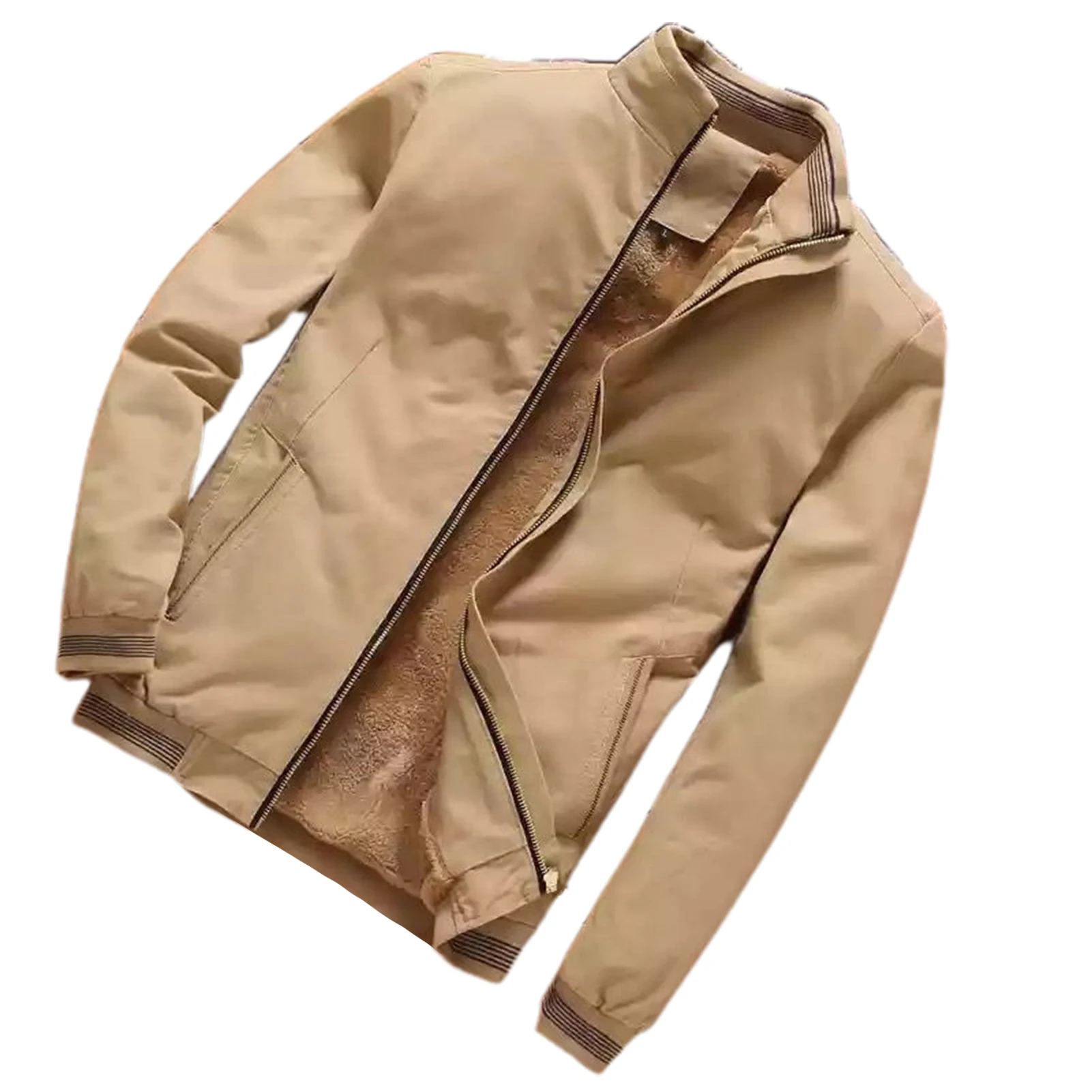 

Men's Full-Zip Polar Fleece Jacket Outdoor Coat with Pockets Birthday Gift for Boyfriend Brothers