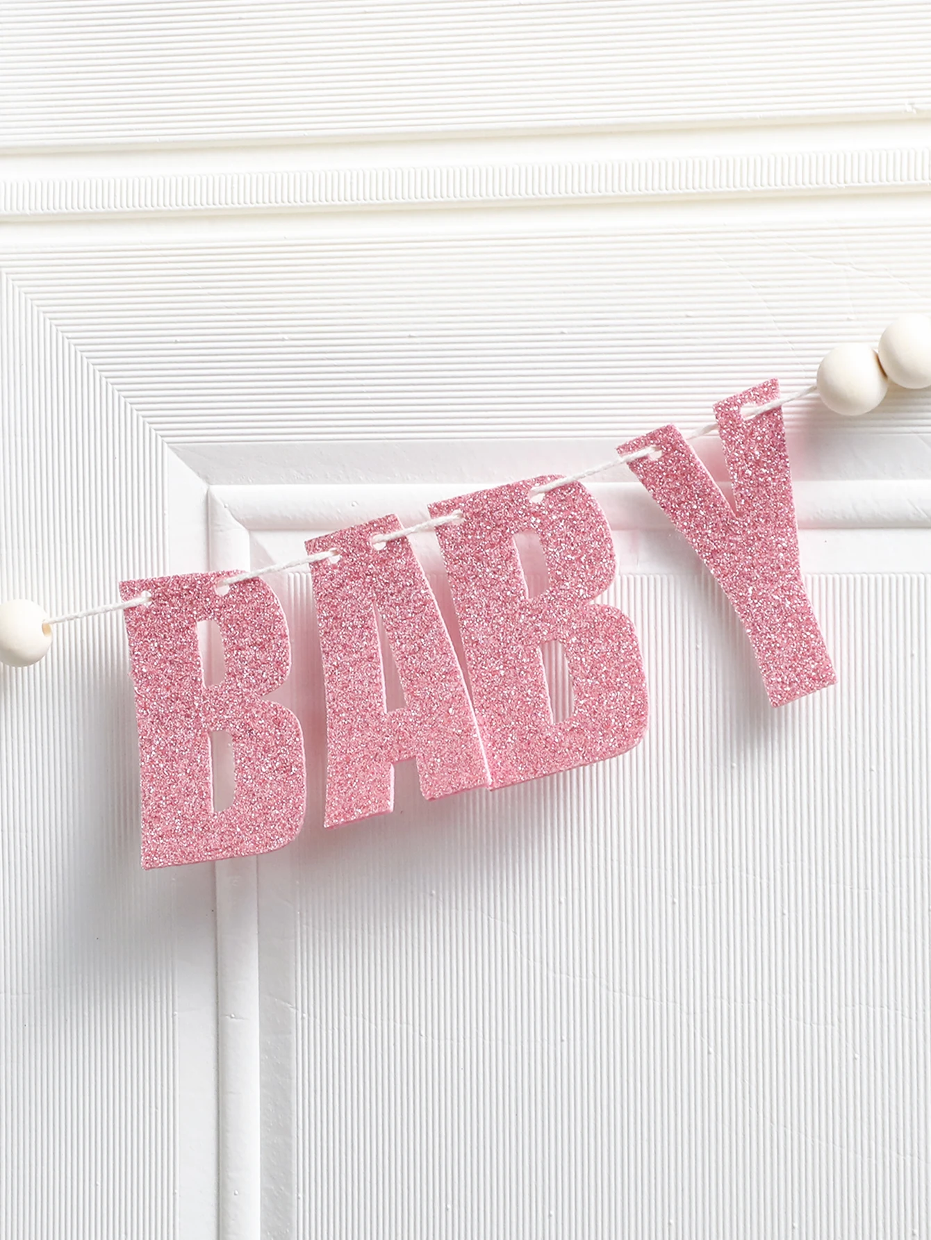 Флаг с деревянными бусинами ко Дню святого Валентина баннер Розовый МОЯ ДЛЯ ДЕТЬ