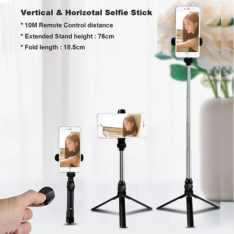 Wireless Bluetooth Selfie Stick Tripod With Remote Control For IPhone/Huawei/Samsung Android Mobile Monopod Selfie Stick Shutter enlarge