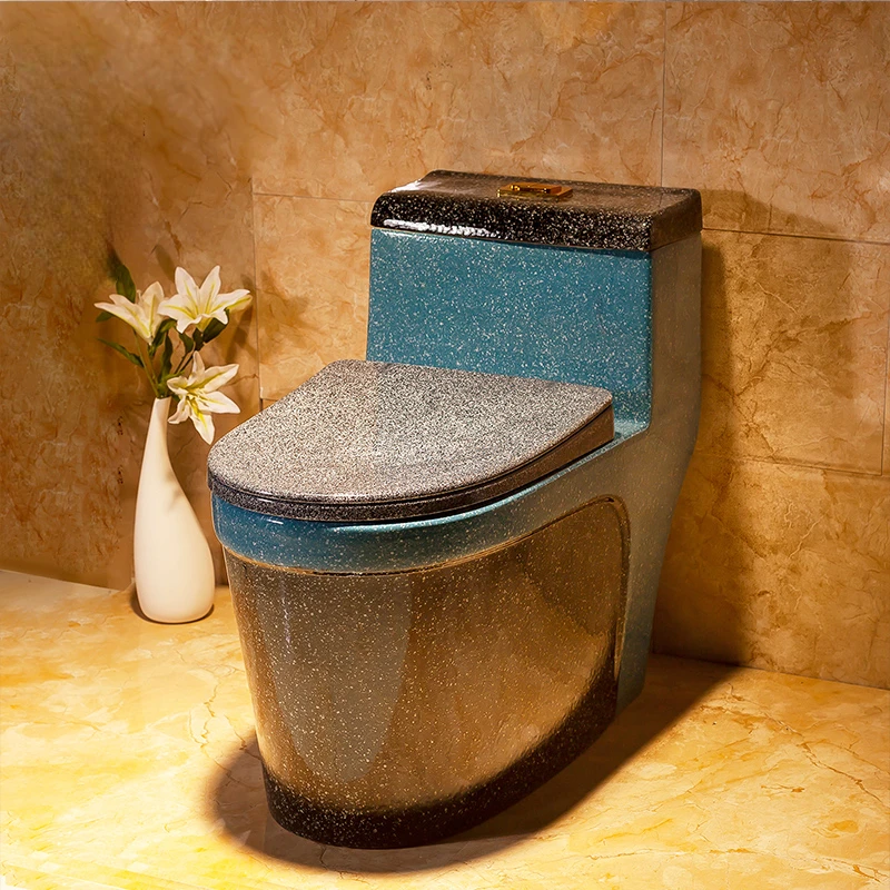 

Color Toilet Art Toilet Siphon Simple Toilet Toilet Household Flush Toilet Mute