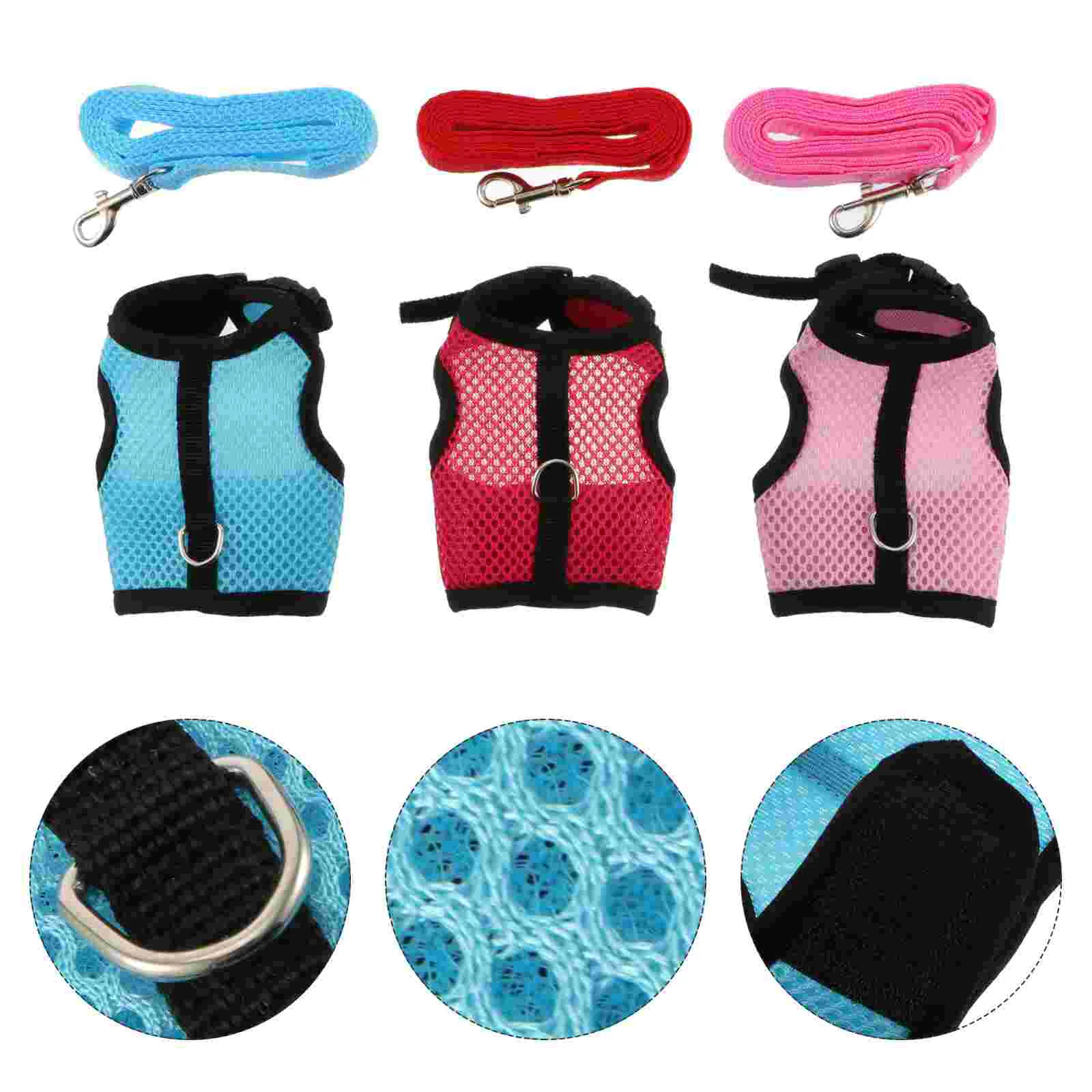 

Guinea Leash Pet Harness Set Bunny Vest Rabbit Puppy Supplies Seat Belt Mesh