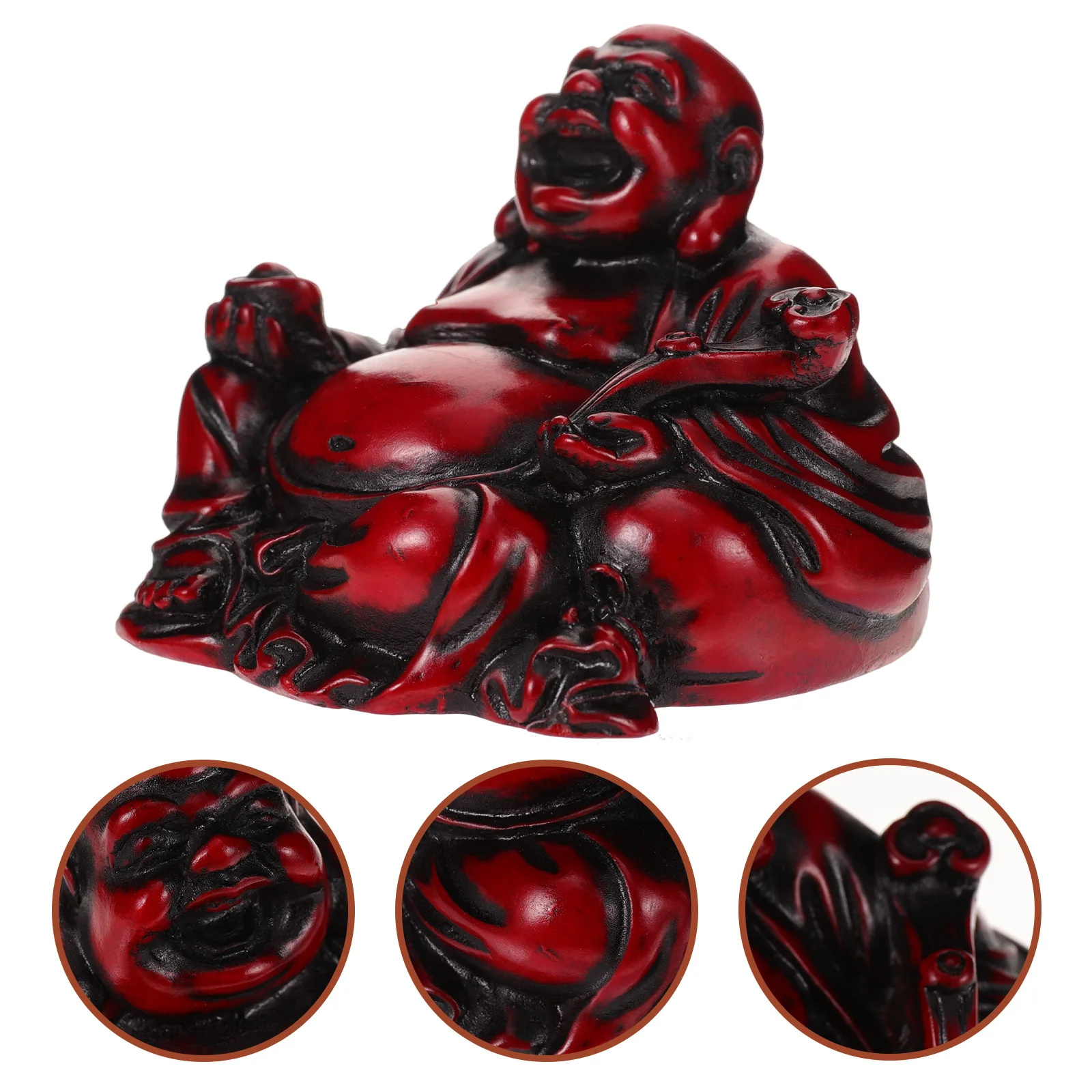 

Decor Fat Statue House Ornaments Meditation Statue Figurine Home Décor Desktop