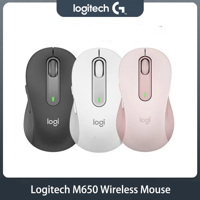 

Logitech Signature M650 Mouse for Business Wireless Mouse for Small to Medium Hand Logi Bolt Bluetooth SmartWheel Graphite