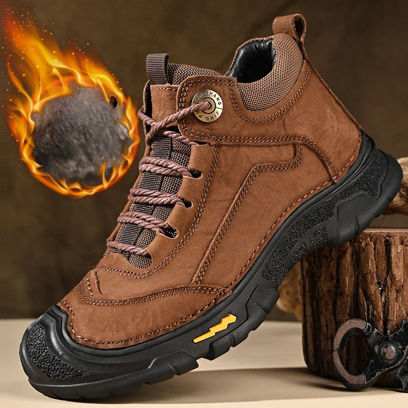 Брендовая Новая удобная повседневная кожаная обувь мужские кроссовки кожаные