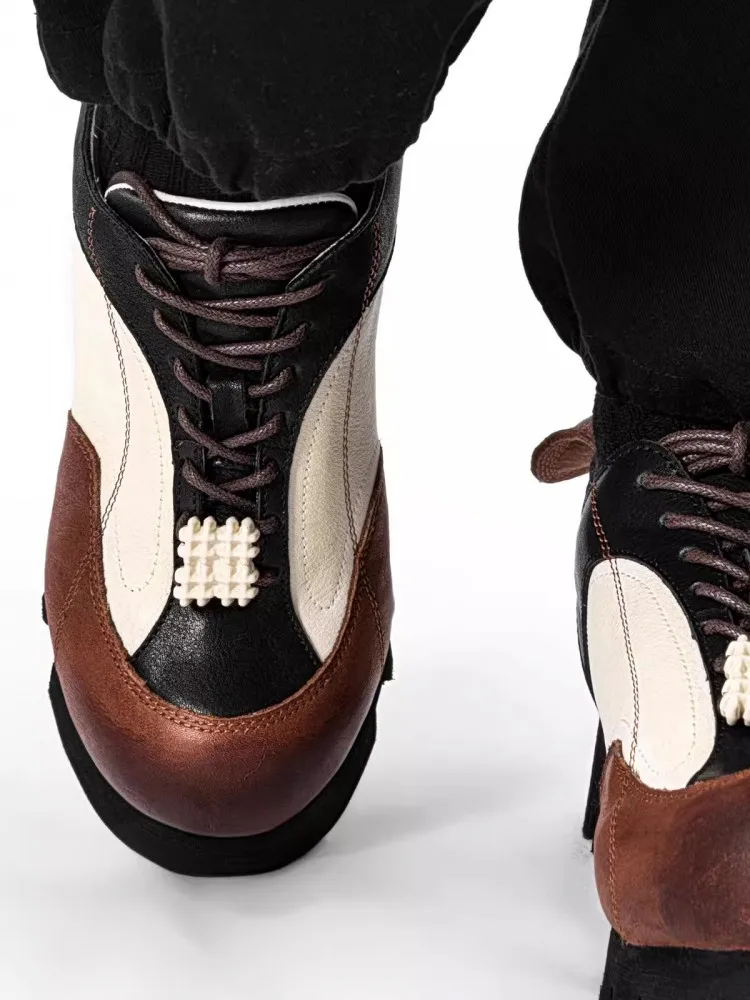 Винтажные дизайнерские ботинки для влюбленных повседневные туфли из