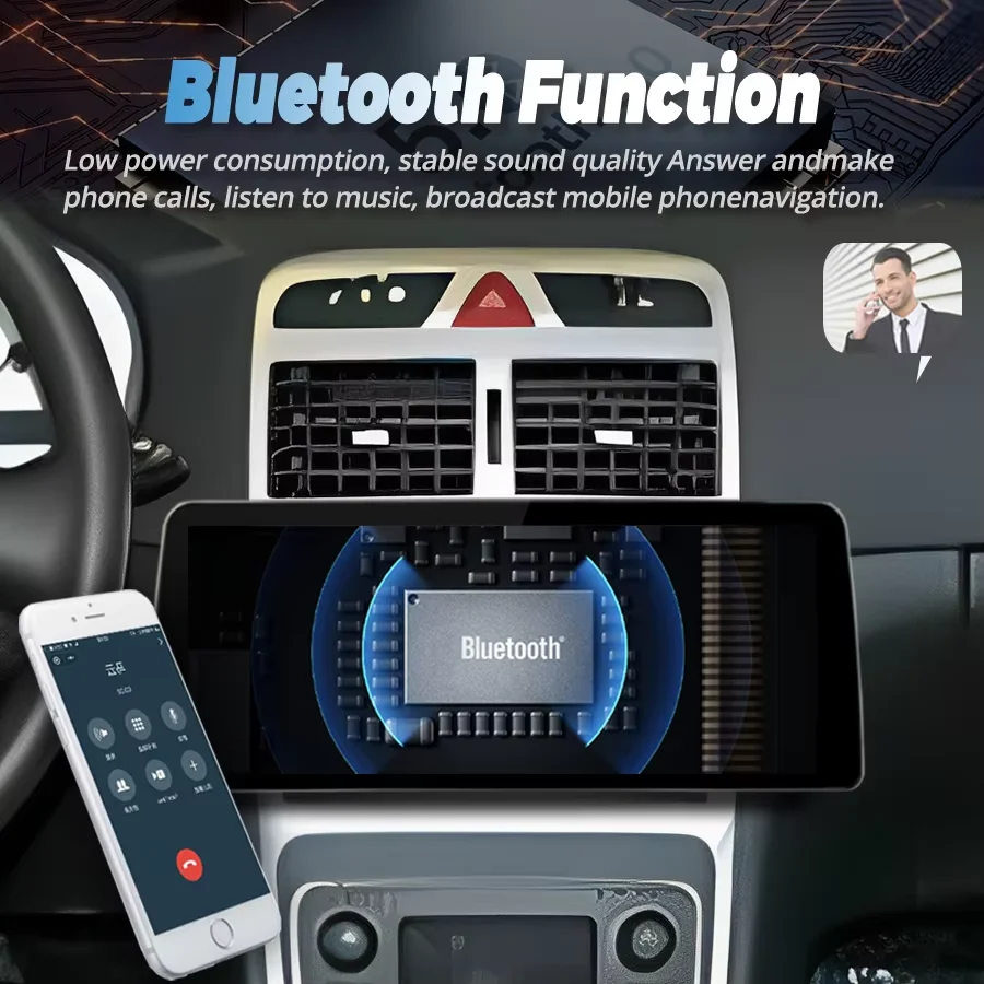 12 3-дюймовый Android 14-экранный радиоприемник автомобильный видеоплеер стерео для