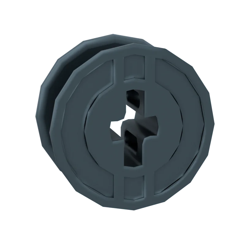 Радужная свинка MOC детали 61510 струнная катушка 2x1x2 барабан Совместимые Кирпичи