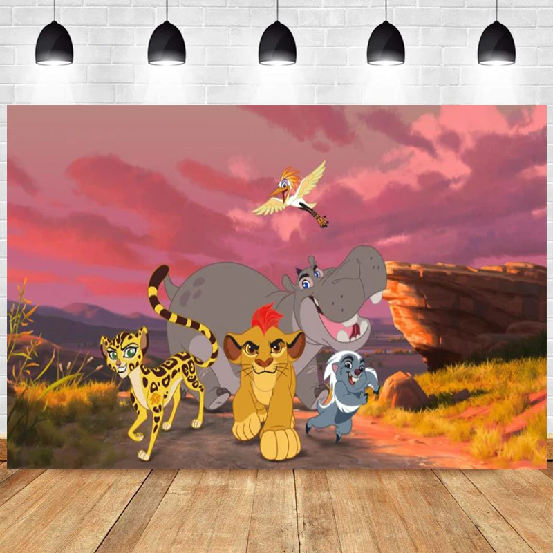 Фон для фотографирования с изображением короля льва из Диснея