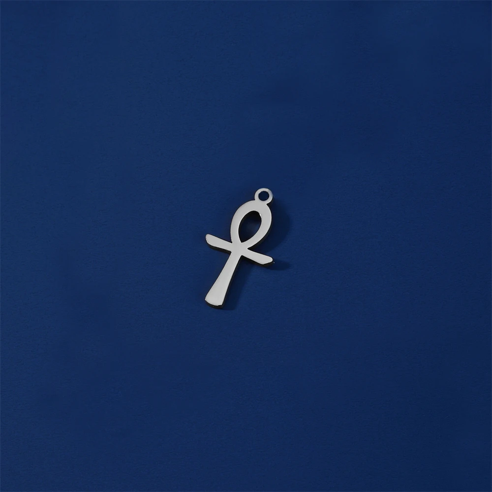 10pcs/Lot Hathor God Symbol Pendant Accessory Wholesale Stainless Steel Diy Necklace Bracelet Earrings Charms For Jewelry Making