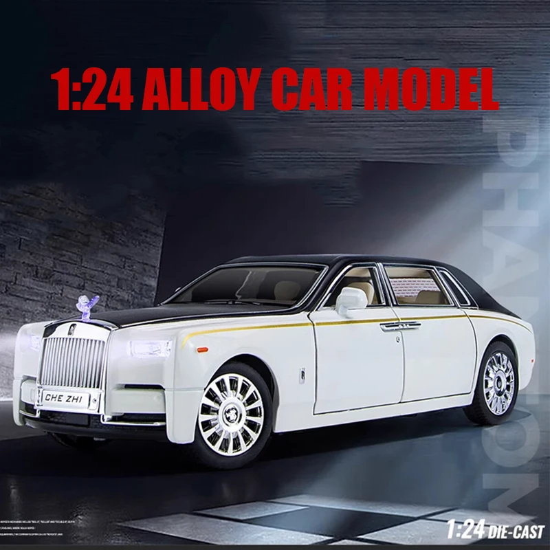 1:24 R0lls-R0yce Phantom роскошный автомобиль из сплава элитная модель литье под давлением