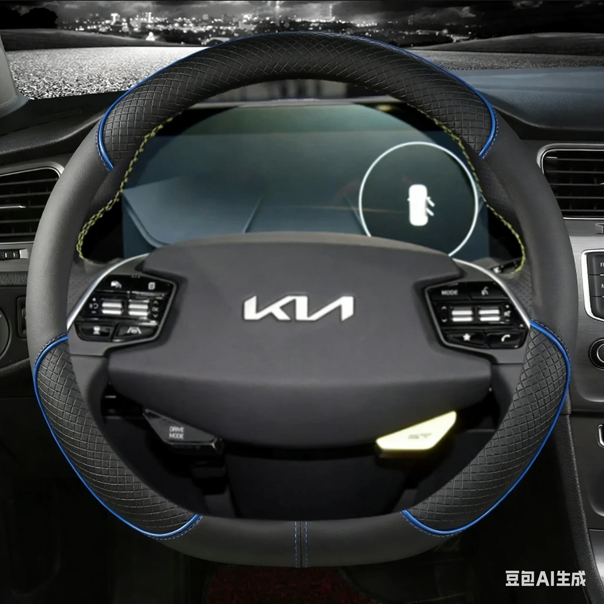 Фото Чехол на руль из кожи для KIA K5, KX5, K2, K3, GT Brand, Rio, Cerato, Sportage, Stinger, EV6, EV6 GT, EV6 GT-line №2