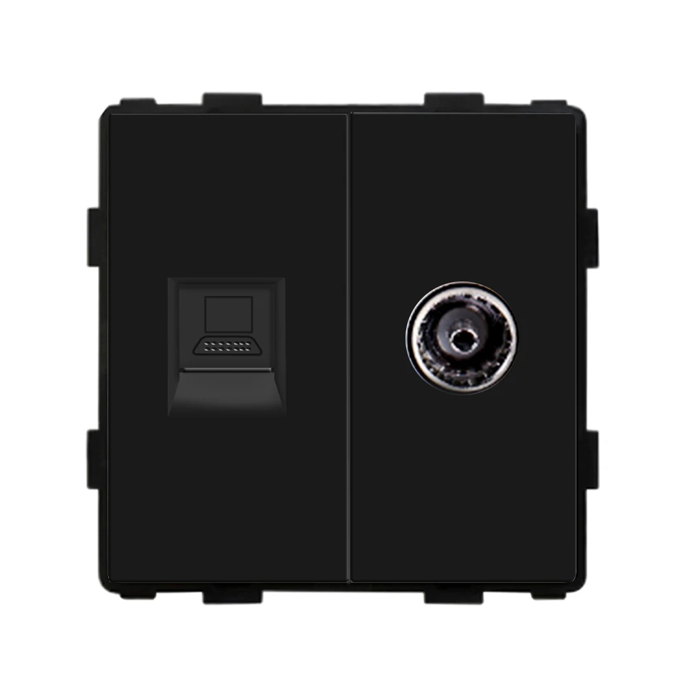 

Пластиковая рамка для розеток Bingoelec RJ45 с двойными USB