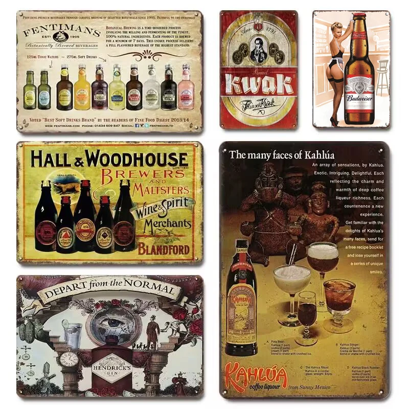 

INEED Retro Drinking Metal Tin Sign Wall Plate Vintage Guinness Time Wall Poster Bar Pub Beer Wall Plaque Home Decor